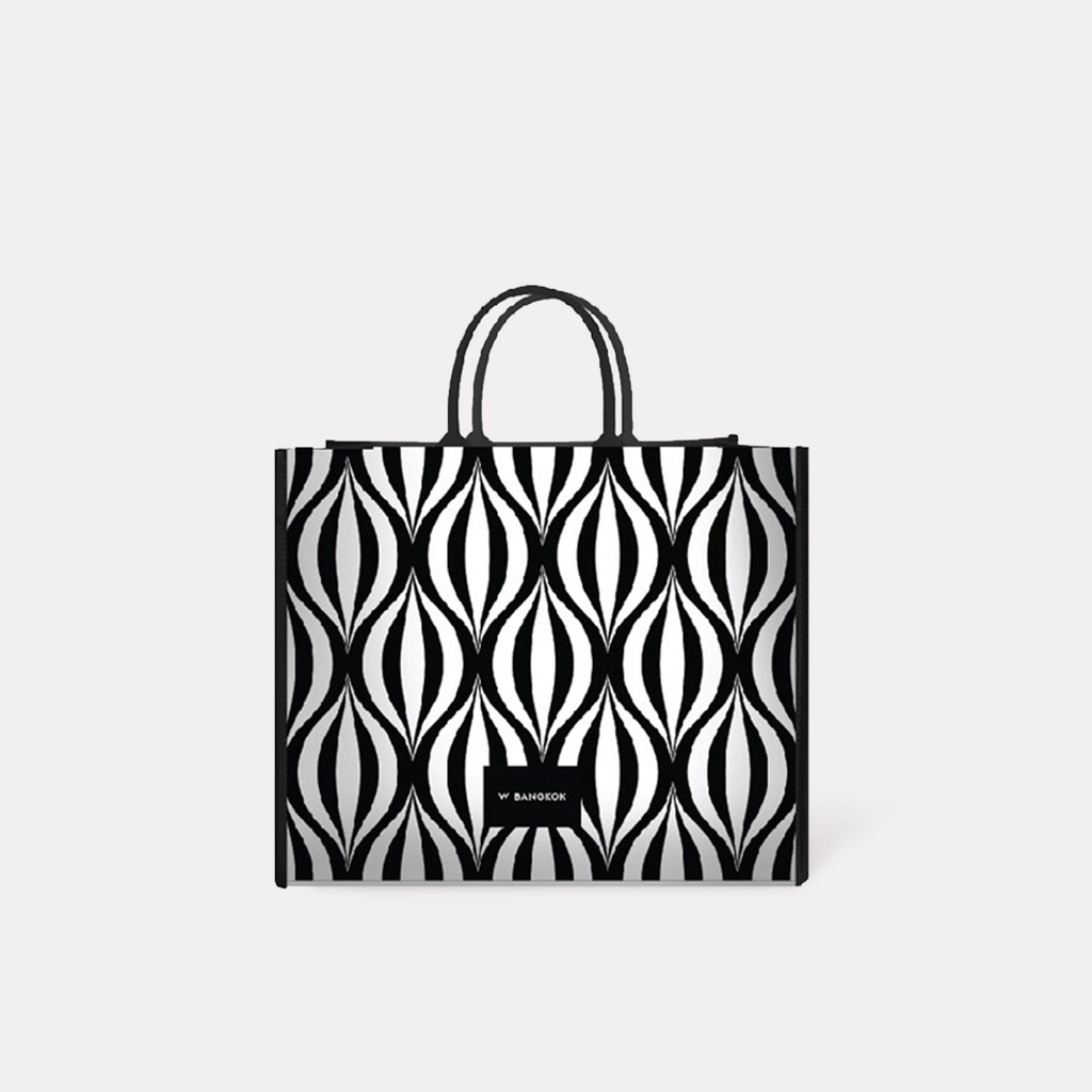 W Bangkok Signature's Print Canvas Bag 3