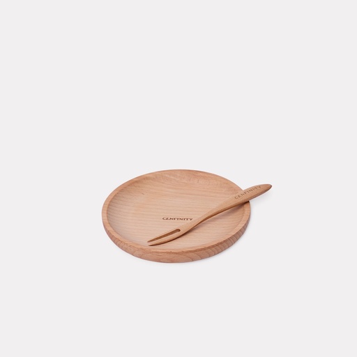Wooden Plate & Fork For Central Cenfinity