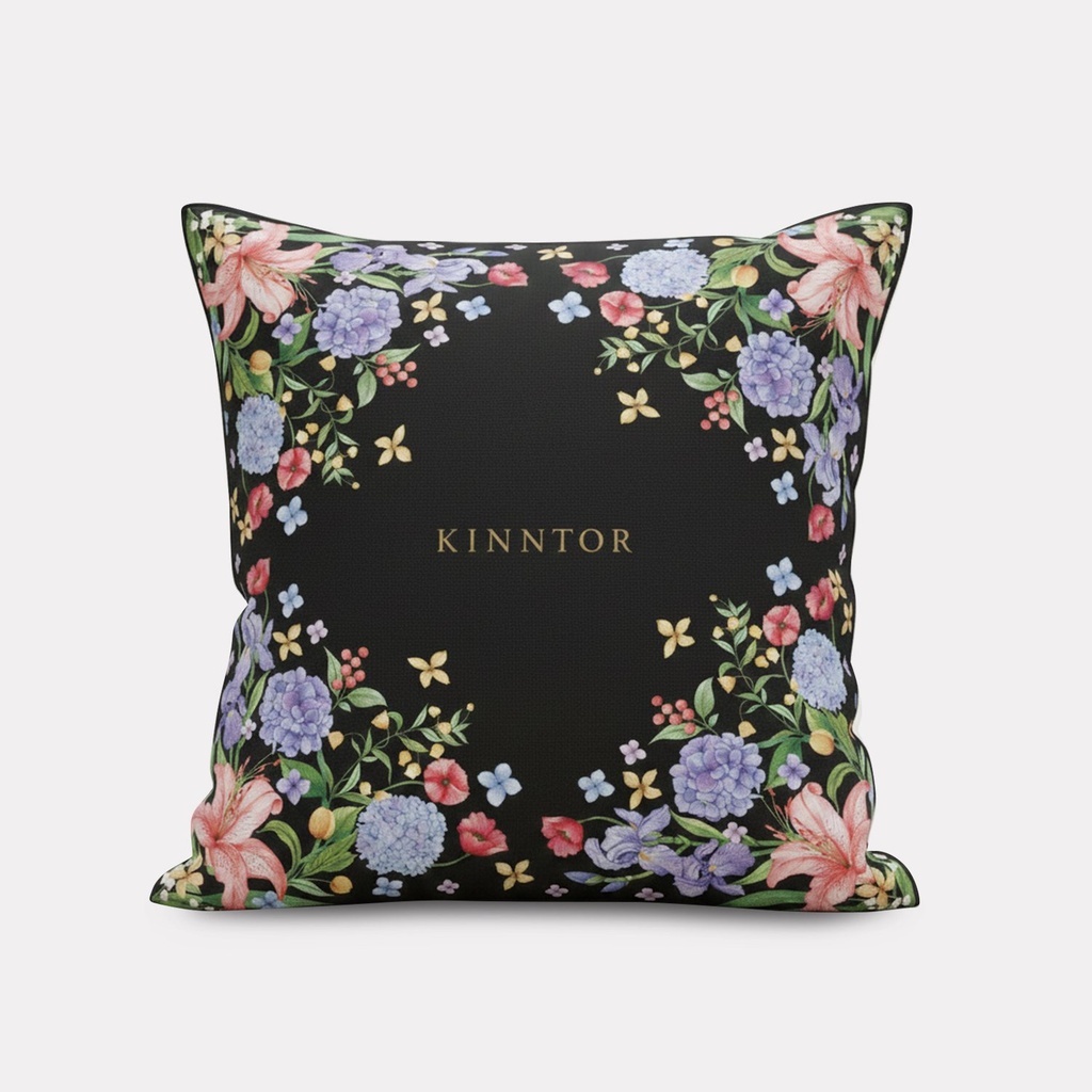 Kinntor Floral Watercolor Collection Pillow Case 2