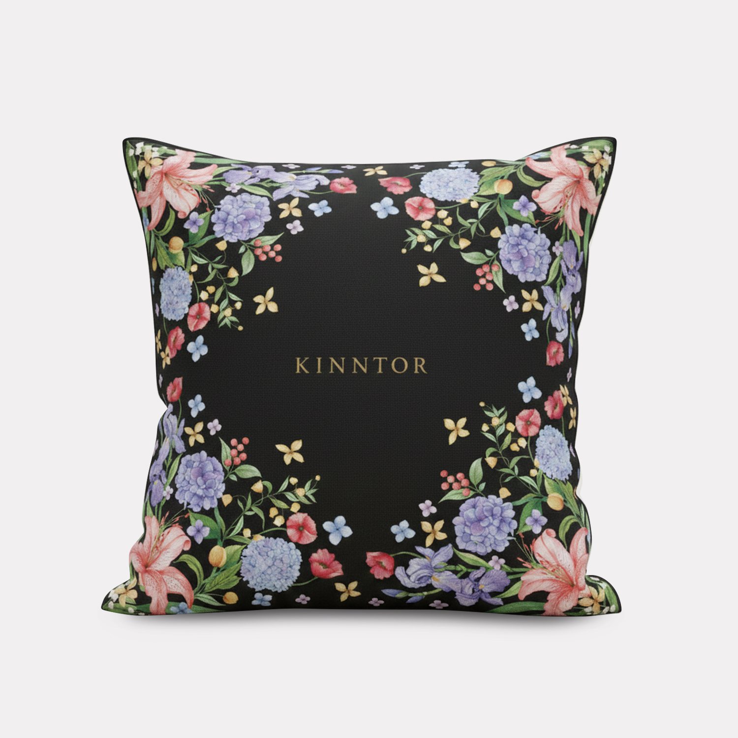 Kinntor Floral Watercolor Collection Pillow Case 2